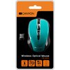 CANYON 2.4GHz wireless optical mouse with 4 buttons, DPI 800/1200/1600, Green, 103.5*69.5*35mm, 0.06kg