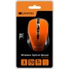 CANYON 2.4GHz wireless optical mouse with 4 buttons, DPI 800/1200/1600, Orange, 103.5*69.5*35mm, 0.06kg