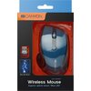 CANYON 2.4Ghz wireless mouse, optical tracking - blue LED, 6 buttons, DPI 1000/1200/1600, Blue Gray pearl glossy