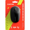 CANYON MW-04, Bluetooth Wireless optical mouse with 3 buttons, DPI 1200 , with1pc AA canyon turbo Alkaline battery,Black, 103*61