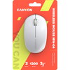 CANYON MW-04, Bluetooth Wireless optical mouse with 3 buttons, DPI 1200 , with1pc AA canyon turbo Alkaline battery,White, 103*61