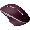 CANYON MW-21, 2.4 GHz Wireless mouse ,with 7 buttons, DPI 800/1200/1600, Battery: AAA*2pcs,Burgundy Red,72*117*41mm, 0.075kg