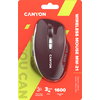 CANYON MW-21, 2.4 GHz Wireless mouse ,with 7 buttons, DPI 800/1200/1600, Battery: AAA*2pcs,Burgundy Red,72*117*41mm, 0.075kg