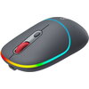 CANYON MW-22, 2 in 1 Wireless optical mouse with 4 buttons, DPI 800/1200/1600, 2 mode(BT/ 2.4GHz), 650mAh Li-poly battery, RGB b