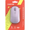 CANYON MW-22, 2 in 1 Wireless optical mouse with 4 buttons, DPI 800/1200/1600, 2 mode(BT/ 2.4GHz), 650mAh Li-poly battery, RGB b