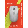 CANYON MW-7, 2.4Ghz wireless mouse, 6 buttons, DPI 800/1200/1600, with 1 AA battery ,size 110*60*37mm,58g,white