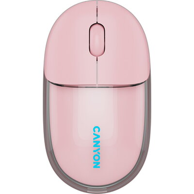 CANYON mouse OnClick 24 BT/ Wireless Transparent/Pink