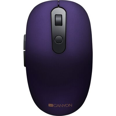 Canyon 2 in 1 Wireless optical mouse with 6 buttons, DPI 800/1000/1200/1500, 2 mode(BT/ 2.4GHz), Battery AA*1pcs, Violet, silent