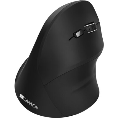 wireless Vertical mouse, USB2.4GHz, Optical Technology, 6 number of buttons, USB 2.0, resolution: 800/1200/1600 DPI, black, size