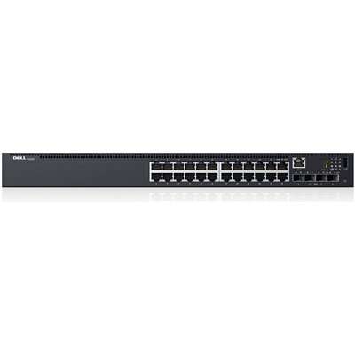 Комутатор Dell Networking N1524, 24x 1GbE + 4x 10GbE SFP+ fixed ports