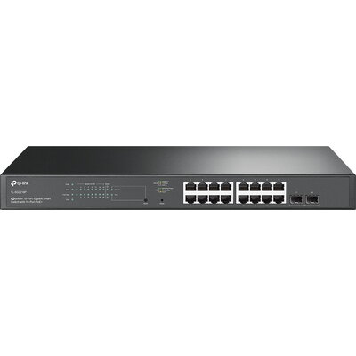 TP-Link SG2218P Omada 18-Port Gigabit Smart Switch with 16-Port PoE+, 16× Gigabit 802.3af/at PoE+ ports and 2× Gigabit SFP Slots