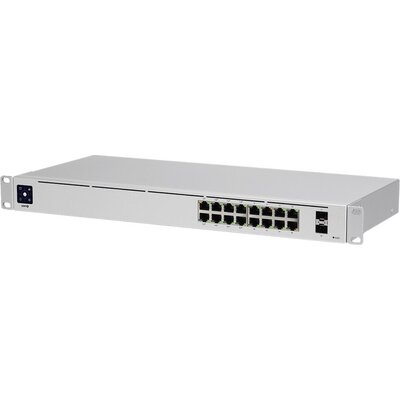 USW-16-PoE 16 RJ45 ports with 2 SFP ports