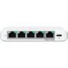 Ubiquiti 5-port 2.5G switch that can be powered with PoE or a USB-C adapter; 4x 2.5 GbE ports, 2.5 GbE PoE input port for power