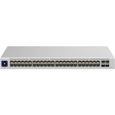 UniFi Switch 48 is a fully managed Layer 2 switch with 48 Gigabit Ethernet ports and 4x1G SFP