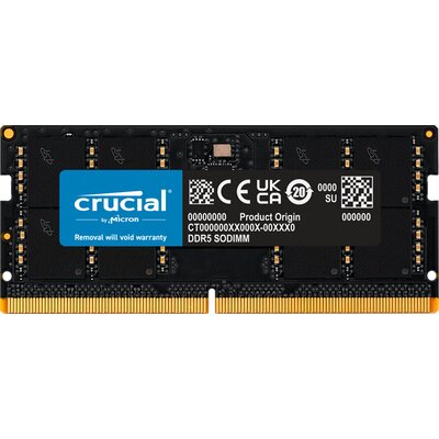 CRUCIAL 32GB DDR5-4800 SODIMM CL40 (16GBit)