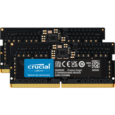 Crucial 32GB Kit (2x16GB) DDR5-5600 SODIMM CL46 (16Gbit)