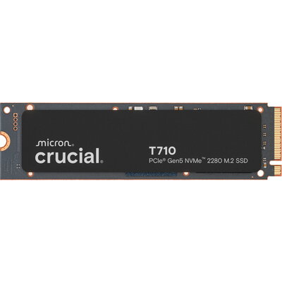 CRUCIAL T710 2TB PCIe Gen5 NVMe M.2 2280 SSD up to 14500 MB/s read and 13800 MB/s write