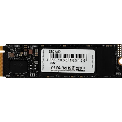 AMD 512GB SSD M.2 2280 PCIe 4.0 NVMe, Read: 6,300/ Write: 3,000MB/s