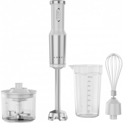 Hand Blender, 1200W in CB, White, Tiger Teeth Cutter, Whisk, Food Processor, Cup