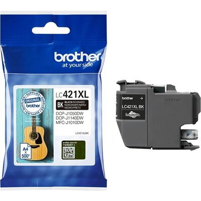 BROTHER 500-page high capacity Black ink cartridge for DCP-J1050DW MFC-J1010DW and DCP-J1140DW