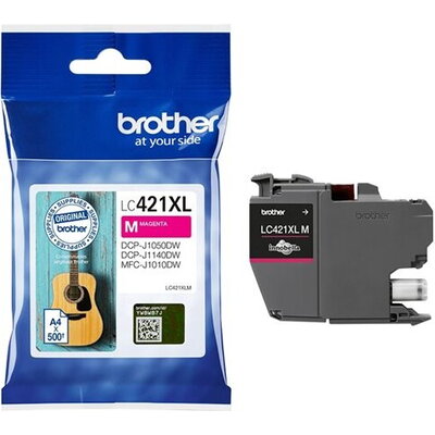 BROTHER 500-page high capacity Magenta ink cartridge for DCP-J1050DW MFC-J1010DW and DCP-J1140DW