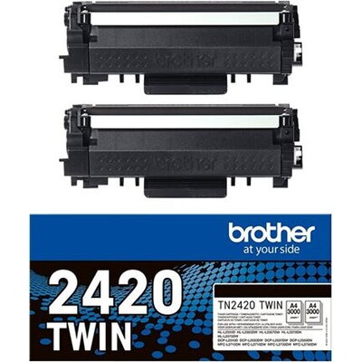 BROTHER TN2420 TWIN-pack black toners BK 3000pages/cartridge