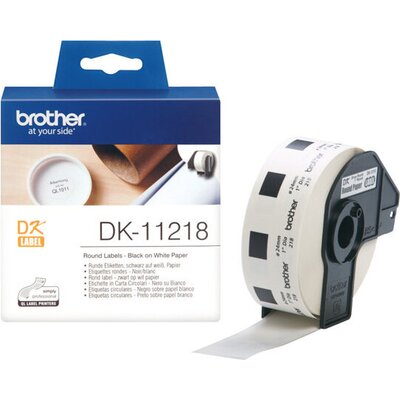 BROTHER P-Touch DK-11218 die-cut round label 24x24mm 1000 labels