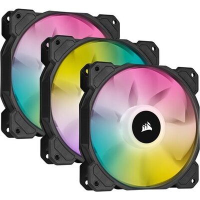 CORSAIR SP120 RGB ELITE 120mm RGB LED Fan with AirGuide Triple Pack