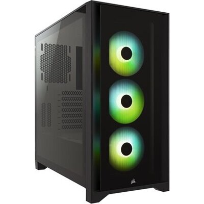 CORSAIR iCUE 4000X RGB Tempered Glass Mid-Tower Black case