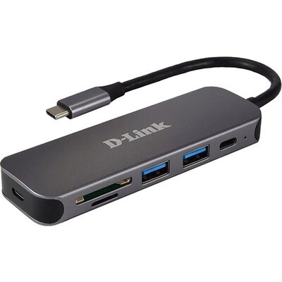 D-LINK 5in1 USB-C Hub with Card Reader