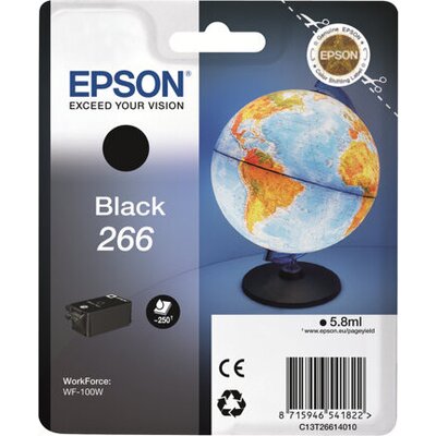 EPSON 266 ink cartridge black standard capacity 250 pages 1-pack