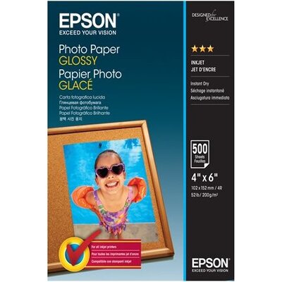 EPSON Papier Photo Glace 200g 10x15 (500f)