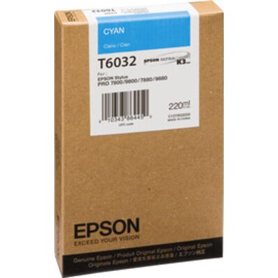 EPSON T6032 ink cartridge cyan standard capacity 220ml 1-pack