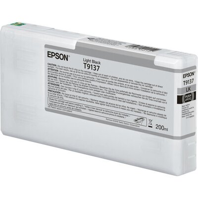 EPSON T9137 Light Black Ink Cartridge 200ml