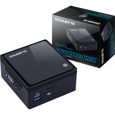 Barebone GIGABYTE BRIX GB-BACE-3160, Intel J3160 2.24 GHz, 1x DDR3L-1600 up to 16GB, HDMI, 4x USB 3.0, Gigabit LAN, microSD