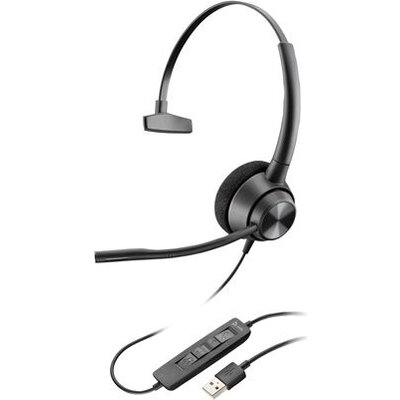 HP Poly EncorePro 310 EncorePro 300 series headset on-ear wired active noise cancelling USB-A black