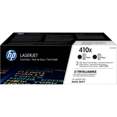 HP 410X Original LaserJet Toner Cartidges Black High Yield 2-pack