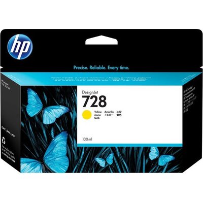 HP 728 original 130-ml Yellow Ink cartridge F9J65A