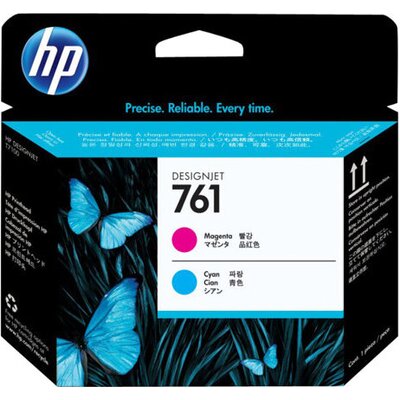 HP 761 original printhead CH646A magenta and cyan 1-pack