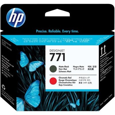 HP 771 original printhead CE017A matte black and chromatic red standard capacity 1-pack