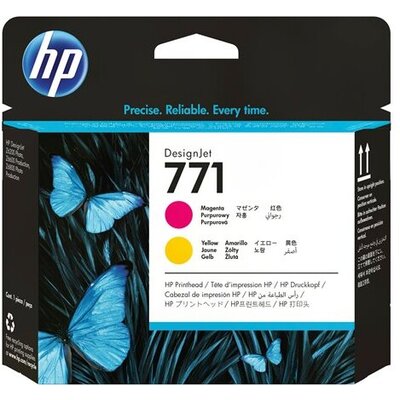 HP 771 original printhead CE018A magenta and yellow