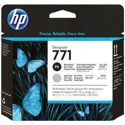 HP 771 original printhead CE020A black and light grey standard capacity 1-pack