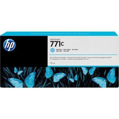 HP 771C original Ink cartridge B6Y12A light cyan standard capacity 775ml 1-pack