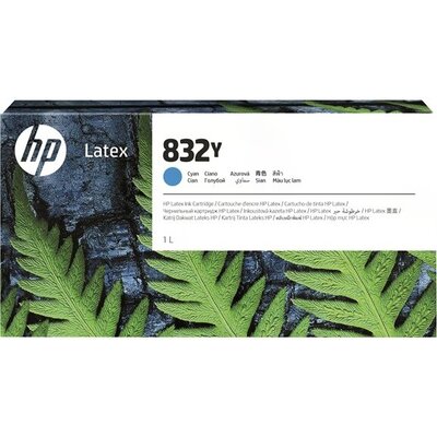 HP 832Y 1L Cyan Latex Ink Cartridge