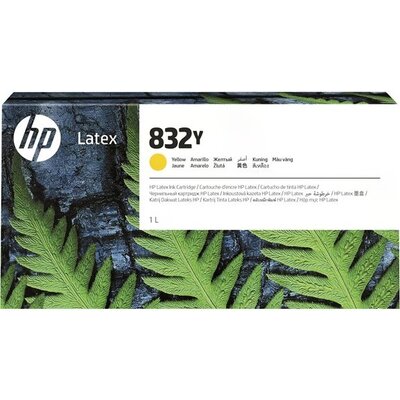 HP 832Y 1L Yellow Latex Ink Cartridge