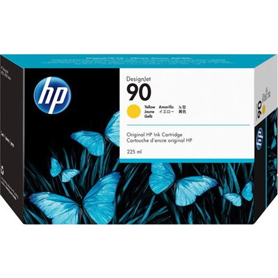 HP 90 original ink cartridge yellow standard capacity 225ml 1-pack