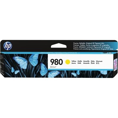 HP 980A original ink cartridge yellow standard capacity 83ml 6.600 pages 1-pack Office jet Enterprise