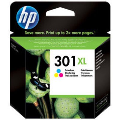 HP 301XL original ink cartridge tri-colour