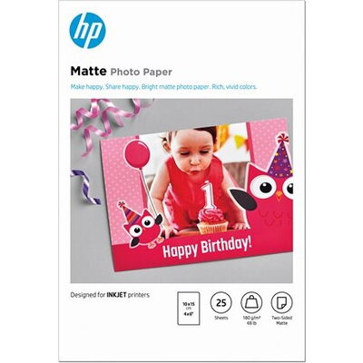 HP Matte FSC Photo Paper 4x6 25 sheets