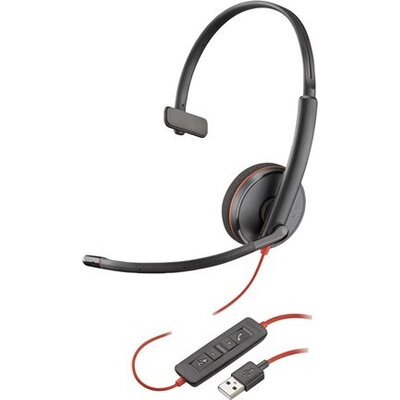 HP Poly Blackwire C3210 USB-A Black Headset Bulk